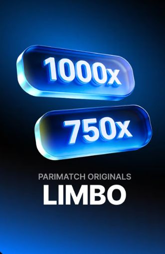 Limbo из линейки Parimatch Originals — множители 1000x и 750x на синем фоне